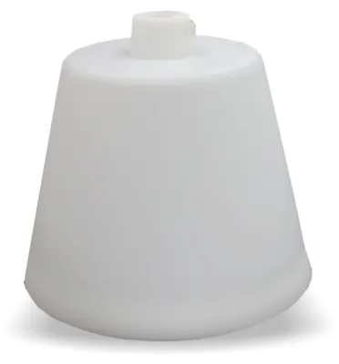 Produktbild von Baldachin mit Zugentlastung für Lampenkabel - Ø 90x80 mm Kunststoff | Weiß