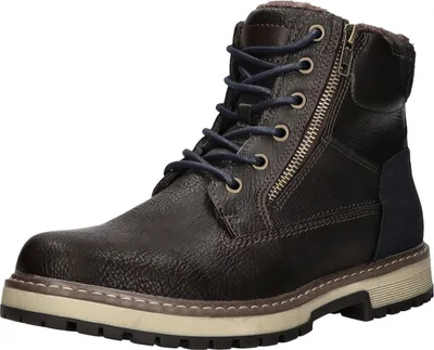 Produktbild von living UPDATED Herren-Schnürstiefel gefüttert Dunkel-Braun, Farbe:braun, EU Größe:41