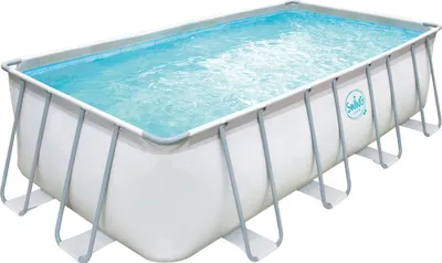 Produktbild von Polygroup Summer Waves Elite Frame Pool hellgrau rechteckig 549 x 274 x 132 cm solo (3000158)