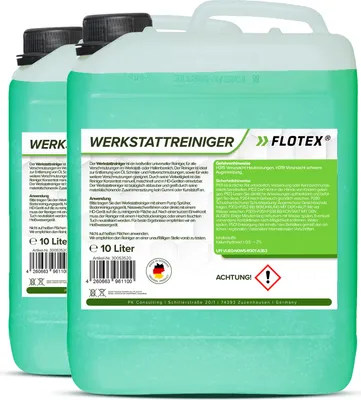 Produktbild von Flotex Werkstattreiniger Konzentrat, 2 x 10L Universalreiniger für Werkstatt