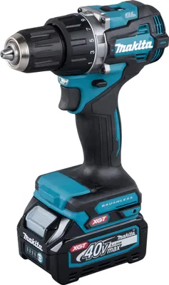 Produktbild von Makita Akku-Bohrschrauber DF002GA202, 40 V, incl. 2x Akku XGT 2 Ah, Schnellladegerät, Zubehör, MAKPAC