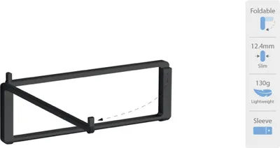Produktbild von Rain Design mBar Pro Zusammenklappbarer Laptop-Ständer Schwarz