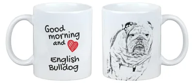 Image de Bulldog, bouledogue anglais - Tasse avec chien, tasse avec image, cadeau personnalisé de la marque Art-Dog