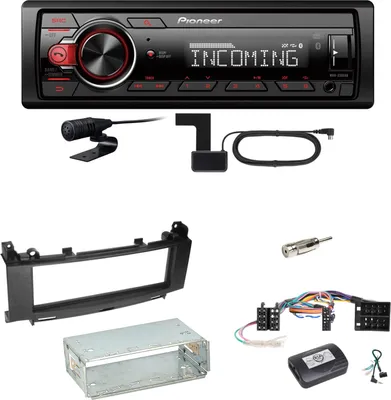 Produktbild von Pioneer MVH-330DAB Bluetooth DAB Einbauset für Mercedes A B Klasse W169 W245