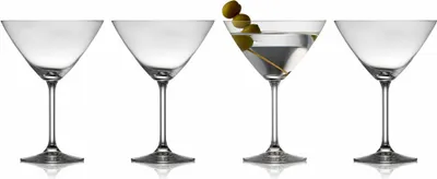 Immagine prodotto di Lyngby Glas 916021, Bicchieri da martini, 280 ml, Vetro, Trasparenti, 4 pezzi, 175 mm