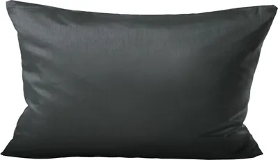 Produktbild von Kissenhülle Wildseide Optik uni 40x80 cm anthrazit