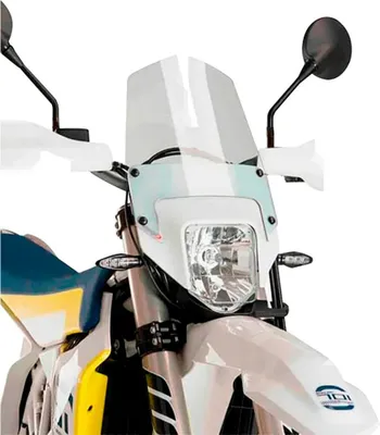 Imagen del producto de Cúpula Puig transparente para motocicletas deportivas sin carenado, compatible con Husqvarna