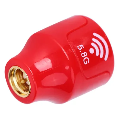 Imagen del producto de Antena de alto rendimiento de 5,8 GHz y 3 dBi, con polarización circular a la derecha (RHCP), para drones de carreras FPV. Accesorios para modelos a control remoto. Color: rojo. Aguja interior