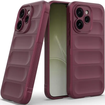 Produktbild von Handyhülle für Oppo Reno15 Pro Weich TPU Silikon Stossfest Anti-rutsch Hülle bordeaux