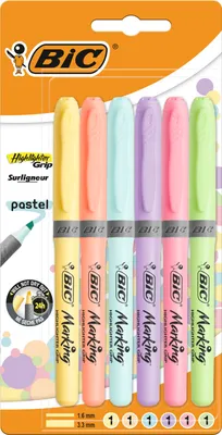 Obrázok produktu pre Sada 6 Zvýrazňovačov BIC v Rôznych Farbách