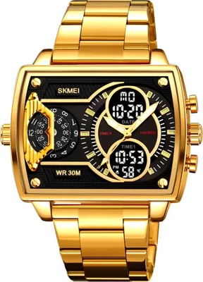 Produktbild von Elegante Herrenuhr SKMEI MA-35251 in Gold KP35251