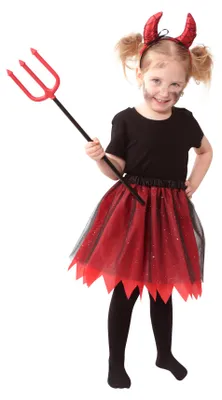Productafbeelding van Kinderkostuum Duivel Tutu Rok Met Toebehoren.