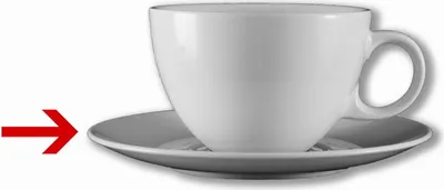 Produktbild von 6x Frühstücks-Untertasse  Kaffeeservice, Kaffeebecher