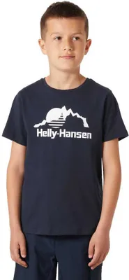 Produktbild von Helly Hansen Graphic Jr Kurzarm-t-shirt Blau 8 Years Blau 8 Years