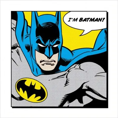 Produktbild von Kunstdruck Batman Im Batman 40x40cm