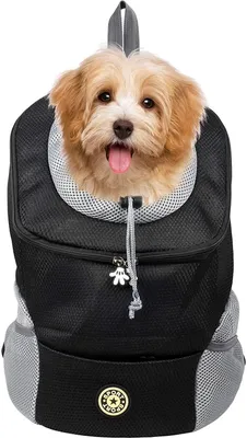 Produktbild von INF Rucksack / Transporttasche für Hund (M) Schwarz