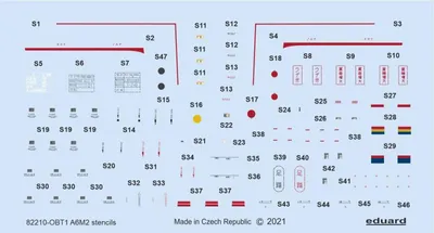 Produktbild von Eduard Accessories D48098 - 1:48 A6M2 stencils 1/48 EDUARD - Neu