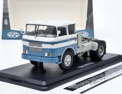 Zdjęcie produktu dla Ciągnik Skoda LIAZ 706 RTTN - Niebieski/Biały SSM 1:43