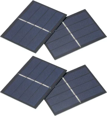 Image de 4Pcs 0.65W 2V DIY Solar Panel Module System for Solar Toy Light Battery Charging 60x80mm