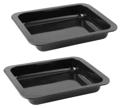 Image de Lot de 2 plats four 33/33 cm en acier émaillé avec 2 ustensiles Zenker Special cooking