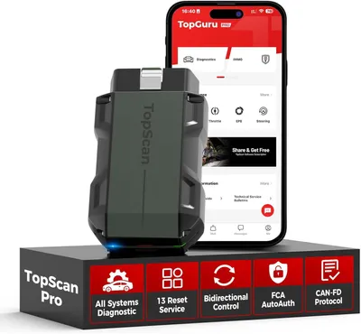 Produktbild von OBD2-Scanner – Diagnosegerät – Autoscan-Tool – Bluetooth-Codeleser – Reset-Scanner – Über 13 Servicefunktionen