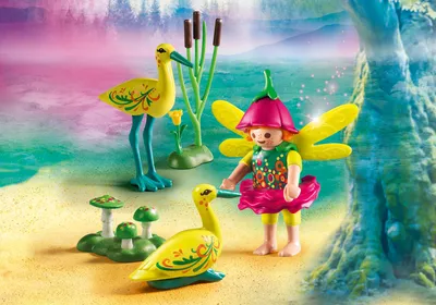 Image de PLAYMOBIL fairies 9138 fee avec cigognes