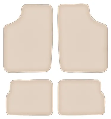 Produktbild von DURBAN Beige Velours-Fußmatten-Set für Opel Corsa A Schrägheck (1982-1993)