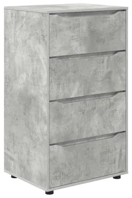 Imagen del producto de vidaXL Armarios de almacenamiento, 60 x 48 x 105 cm, material de madera, color gris cemento