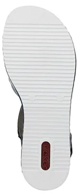Produktbild von Rieker Schuhe Damen Keil Sandaletten Sandalen V3663, Größe:37 EU, Farbe:Mehrfarbig