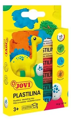 Produktbild von Jovi Knete PLASTILINA farbsortiert 6 Farben je 15.0 g