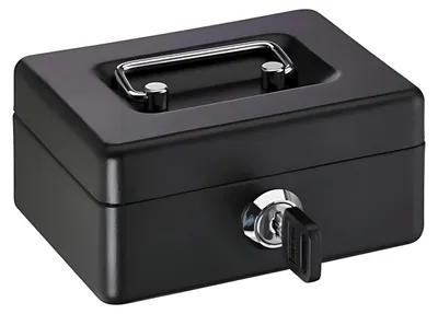 Produktbild von Alco Geldkassette Mini-Box Stahlblech 125x95xx60mm schwarz