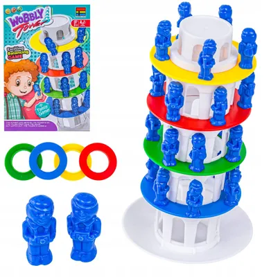 Produktbild von DK Wobbly Tower Familienspiel Geschicklichkeitsspiel Koordination