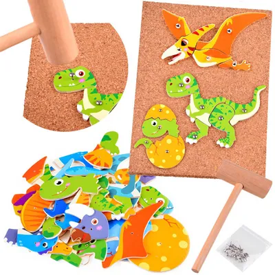 Obrázok produktu pre Przybijanka DINOZAURY tablica korkowa ZA4437 uniwersalny