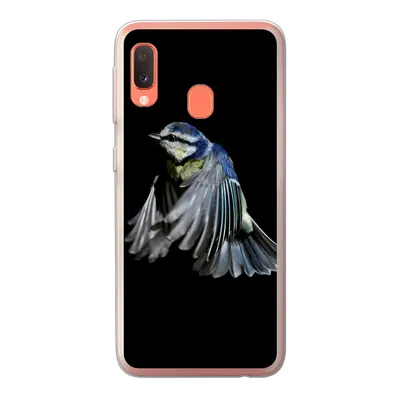 Produktbild von MuchoWow® Handyhülle Schutzhülle Hülle für Samsung Galaxy A20e Vögel - Federn - Schwarz Silikon Softcase Handy Hülle - Abdeckung