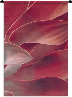Produktbild von MuchoWow® Wandteppich Wandbehang Stilleben - Blätter - Pflanze - Rosa 120x180 cm Tapisserie Dekoration Wandtuch - Schlafzimmer - Dekorationen für das Haus
