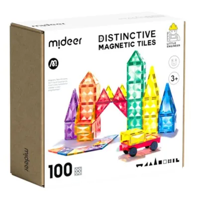 Produktbild von Mideer Farbiger Magnetbausatz - 100 Teile
