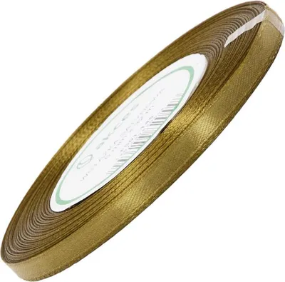 Zdjęcie produktu dla Wstążka satynowa złota 6mm - 32mb