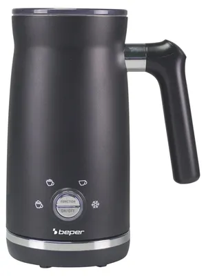Milchaufschäumer 300 ml, 4 Funktionen, 500 W, Schwarz