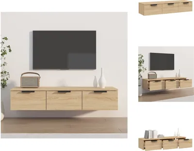 Zdjęcie produktu dla vidaXL Szafka ścienna dąb sonoma 102x30x20 cm materiał drewnopochodny - Półki ścienne