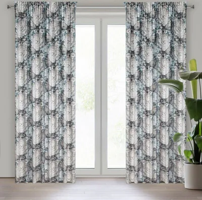 Obrázok produktu pre Záclona LUCIA krémovo modrá 140x270 cm volánová páska