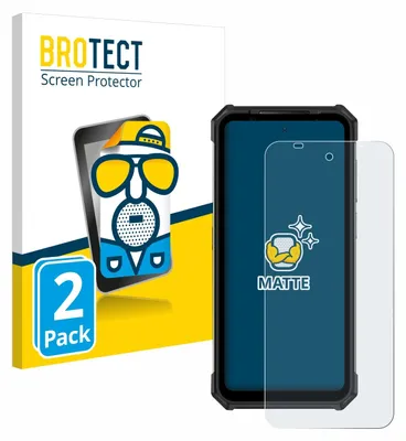 Produktbild von 2x BROTECT Schutzfolie für Ulefone Armor 24 Displayschutz Displayschutzfolie Folie Matt Entspiegelungsfolie