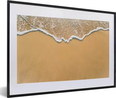 Produktbild von MuchoWow® Gerahmtes Poster Strand - Sommer - Meer 60x40 cm - Poster mit Schwarzem Bilderrahmen Wandposter Rahmen Foto Bilder - Schlafzimmer - Plakat in Rahmen - Drucken