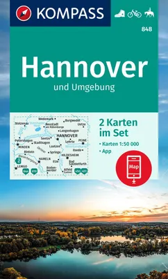Produktbild von KOMPASS Wanderkarten-Set 848 Hannover und Umgebung (2 Karten) 1:50.000