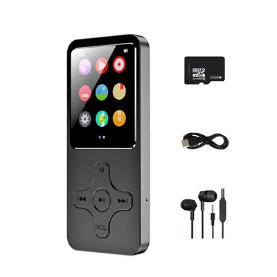 Produktbild von MP3 Player 1.8in Farbbildschirm tragbarer HiFi Musik Player Bluetooth 5.0 mit 32GB Karte mit FM-Radio / Aufzeichnung / E-Book