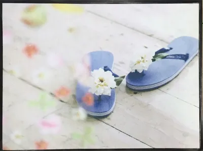 Produktbild von Fußmatte Schuhunterlage - Zehentrenner Sandalen 45x60 cm
