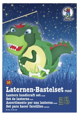 Produktbild von URSUS Laternen-Bastelset "Dino 2" T-REX