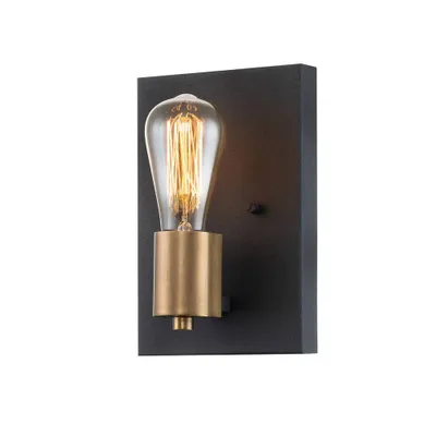 Immagine prodotto di Applique Silas in ottone anticato 1xE27x60W metallo, dimensioni: 22,5x15x10,8 cm, IP20, Quintiesse