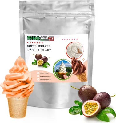 Produktbild von Maracuja Dänisches Softeis Pulver 333 g