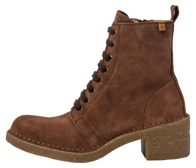 Image de El Naturalista Bottines à talons pour Femme N5660 SILK SUEDE CHOCOLATE / TICINO Couleur Marron