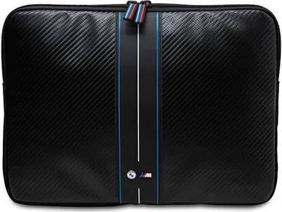 Obrázok produktu pre Obal na notebook Bmw Carbon & Blue Stripe 14 - čierny